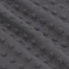 Minky Fleece Stoff Dunkelgrau