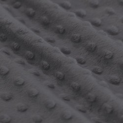 Minky Fleece Stof Donker Grijs