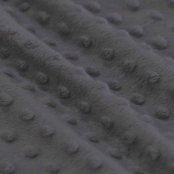 Minky Fleece Fabric Dark Grey - (Minky Fleece Fabric)