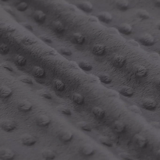 Minky Fleece Fabric Dark Grey - (Minky Fleece Fabric)