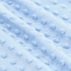 Minky Dotted Fleece Lyseblå Minky Dotted Fleece Lyseblå