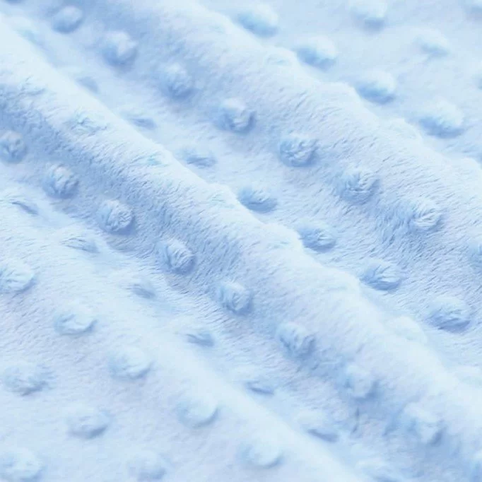 Minky Dotted Fleece Lyseblå - (Minky Dotted Fleece)