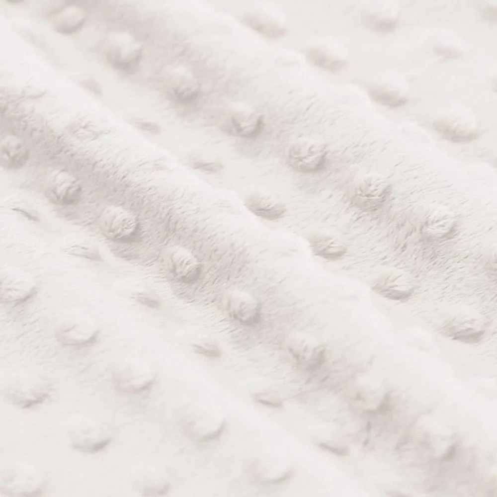 Tissu Minky Polaire Écru