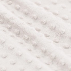 Minky Dotted Fleece Råhvid Minky Dotted Fleece Råhvid