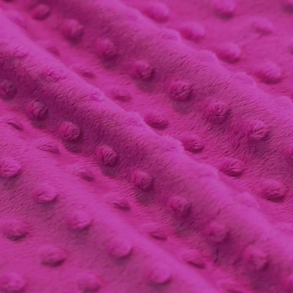 Tissu Minky Polaire Fuchsia
