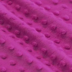 Tessuto Minky Pile Fucsia