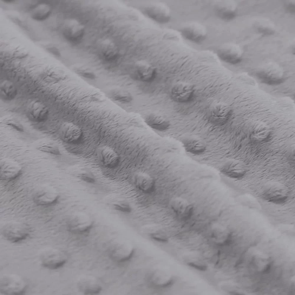 Tissu Minky Polaire Gris