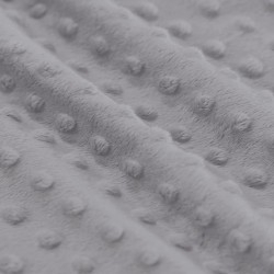 Tissu Minky Polaire Gris