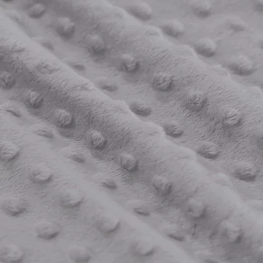 Polar Minky Kropki Szary | Rijs Textiles Polar Minky Kropki Szary Tkanina Polar Minky