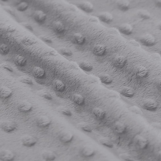 Minky Fleece Stof Grijs - (Minky Fleece Stof)