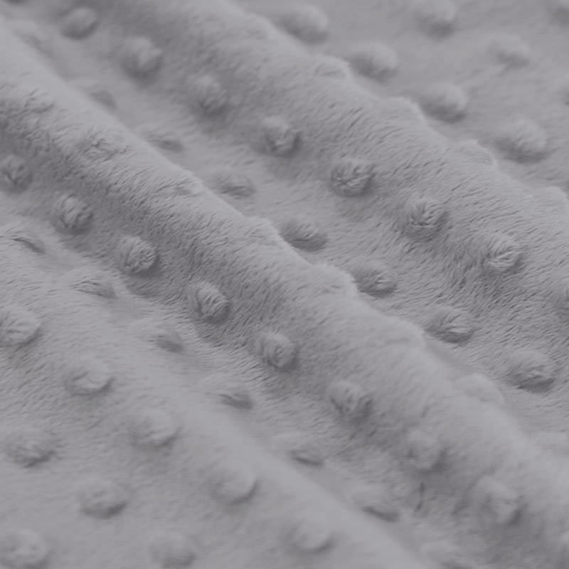 Minky Fleece Stof Grijs