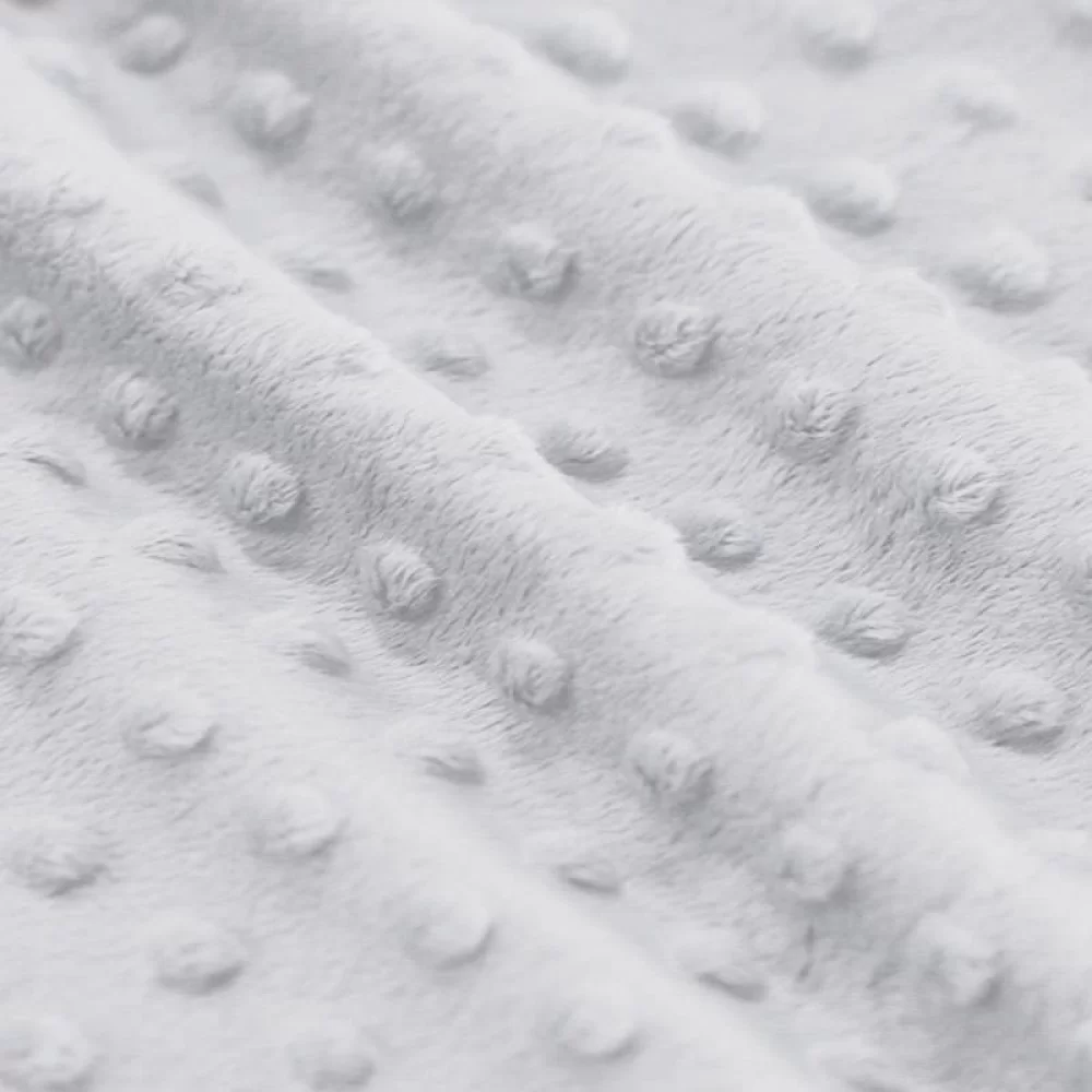 Tissu Minky Polaire Gris Clair