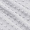 Tissu Minky Polaire Gris Clair - (Tissu Minky a Pois)