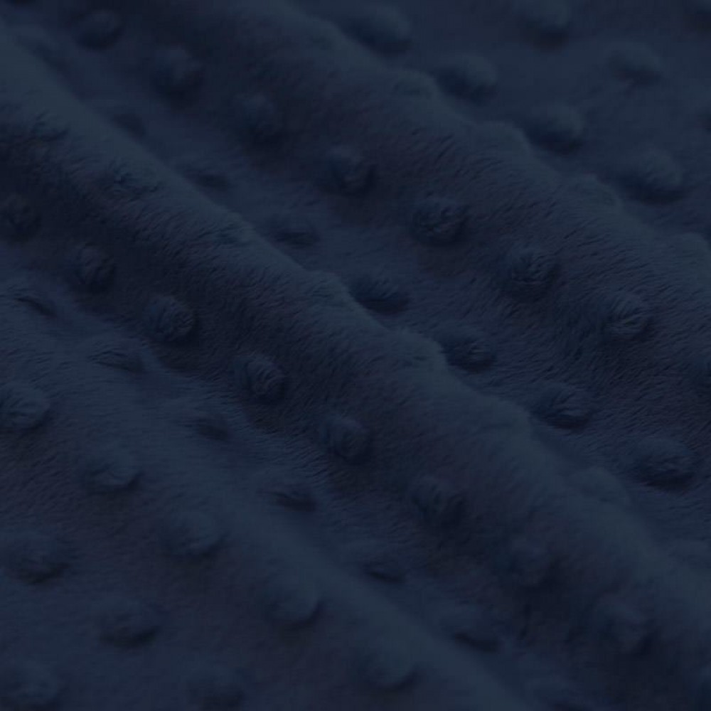 Minky Fleece Stoff Marine