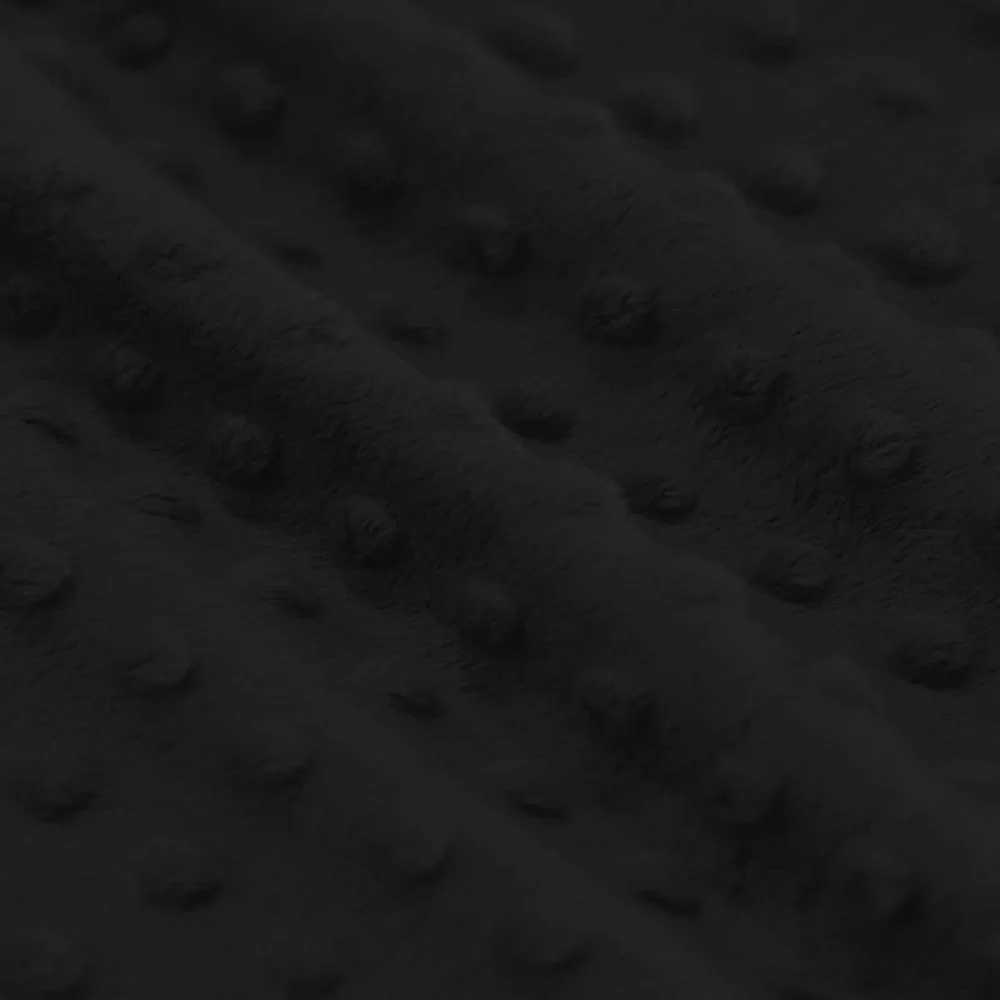 Tissu Minky Polaire Noir