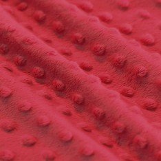 Minky Fleece Fabric Red