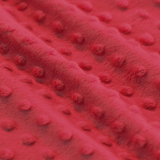 Minky Fleece Stoff Rot Minky Fleece Stoff Rot