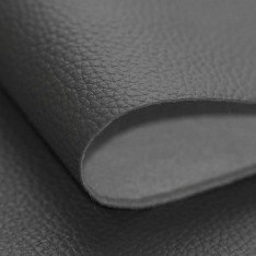 Tessuto Di Rivestimento In Similpelle Grigio Scuro