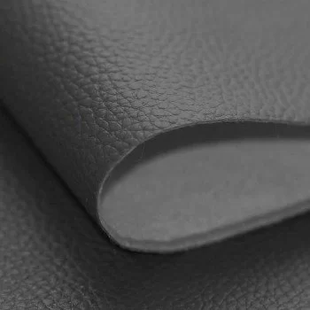 Tissu Simili Cuir Pour Sellerie Gris Foncé