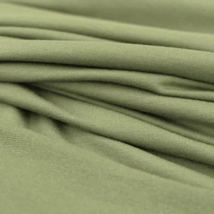 Tissu French Terry Modal Olive - (Tissus Jersey)
