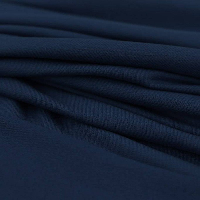 Tissu French Terry Modal Marine - (Tissus Jersey)