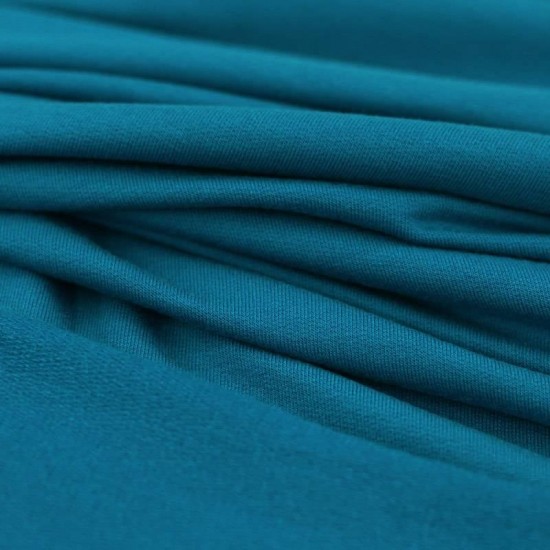 Modal French Terry Fabric Petrol Modal French Terry Fabric Petrol