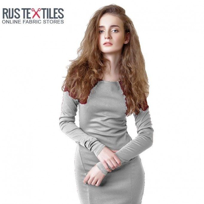 Tessuto French Terry Di Modal Grigio Chiaro - (Jersey Tessuti)