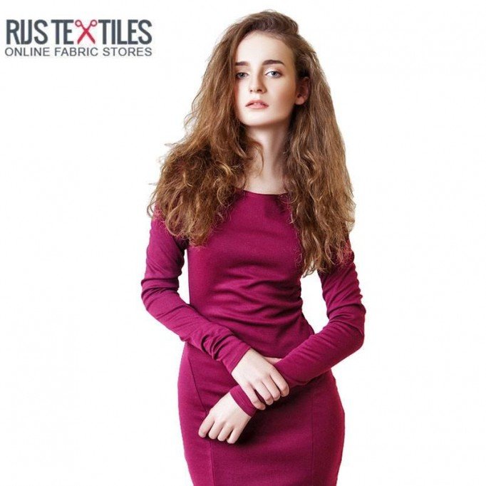 Tissu French Terry Modal Cardinal - (Tissus Jersey)