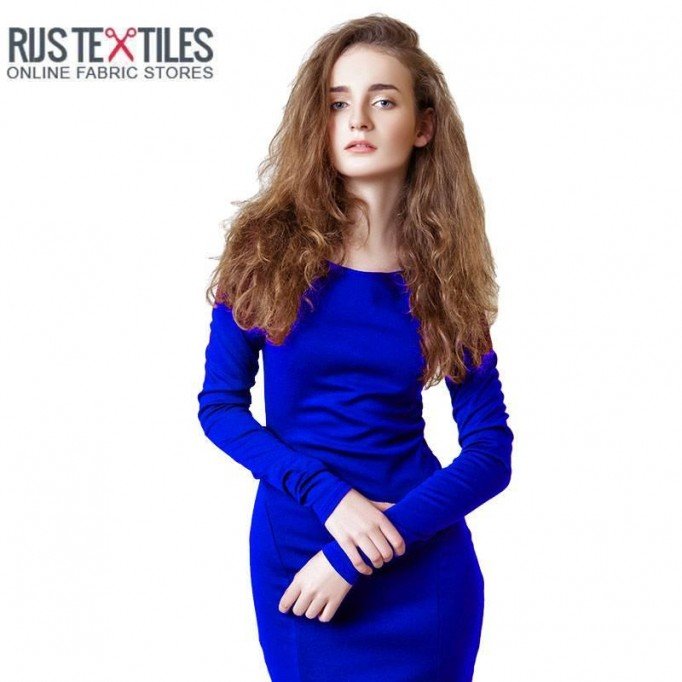Tissu French Terry Modal Cobalt - (Tissus Jersey)
