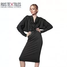 Tissu Jersey Modal Noir