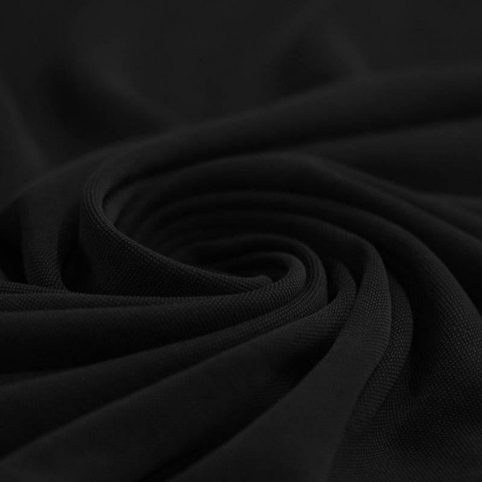 Modal Jersey Stof Sort - (Jerseystoffer)