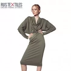 Tissu Jersey Modal Armée Verte