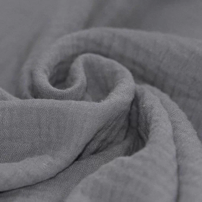 Double Gauze Fabric Grey - (Deco Fabrics)