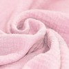Tissu Double Gaze De Coton Rose