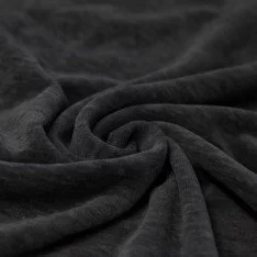 Nicky Velour Fabric Melee Dark Grey
