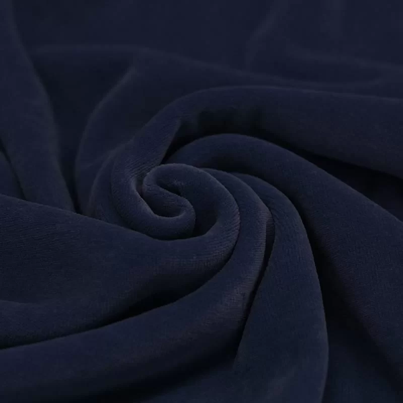 Nicky Velours Stof Marine