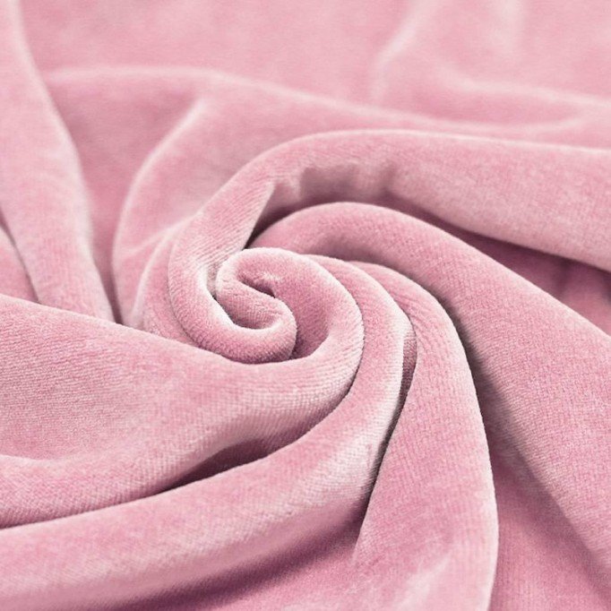 Nicky Velours Rose  - (Nicky Velours Tissus)