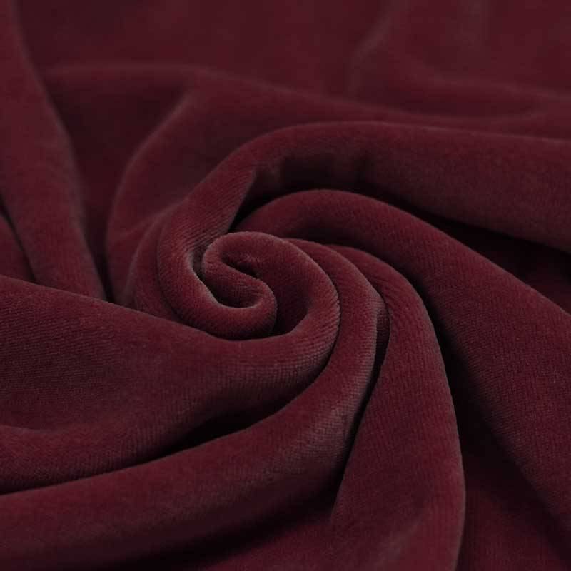 Nicky Velours Stof Bordeaux