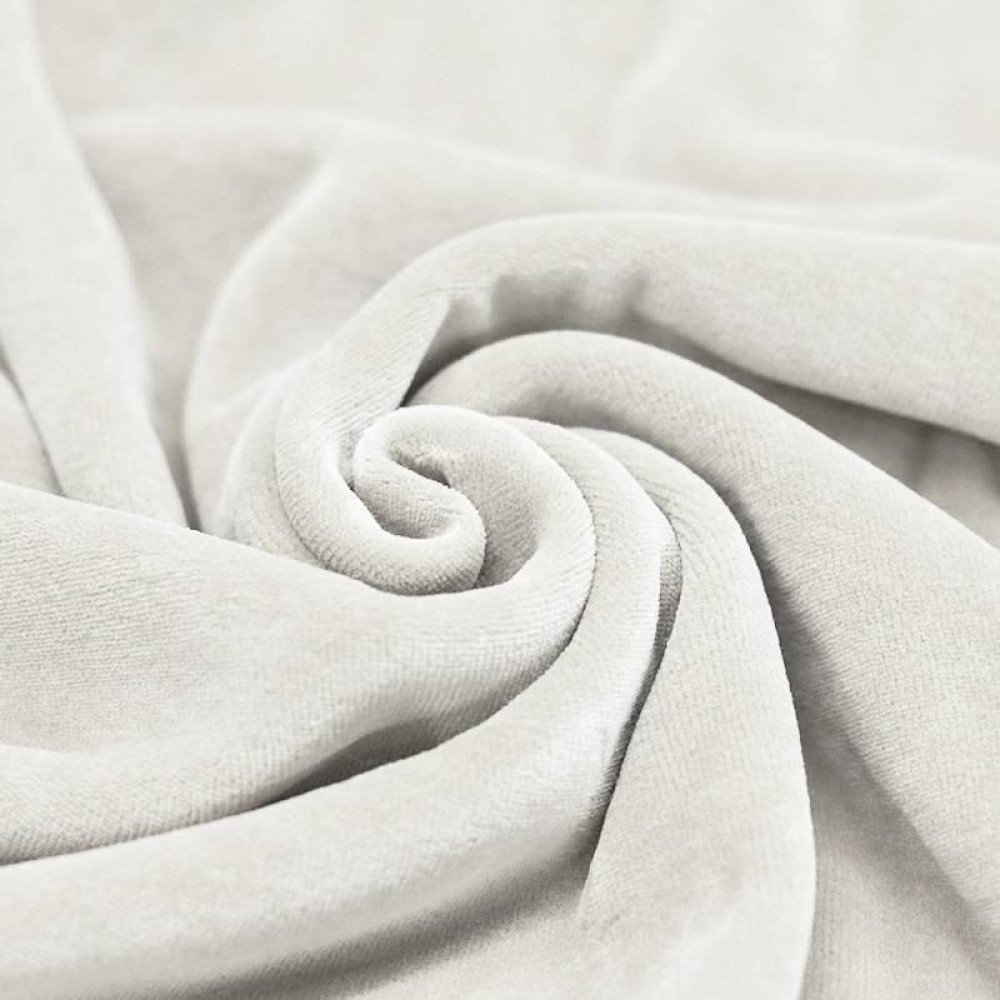 Nicky Velour Fabric Ecru