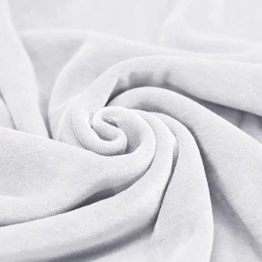 Nicky Velour Fabric White - (Nicky Velour Fabric)