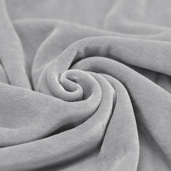 Nicky Velour Fabric Light Grey Nicky Velour Fabric Light Grey