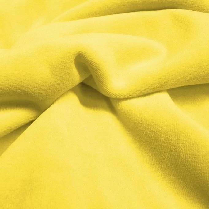 Nicky Velour Yellow - (Nicky Velour Fabric)