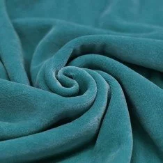Nicky Velour Fabric Petrol