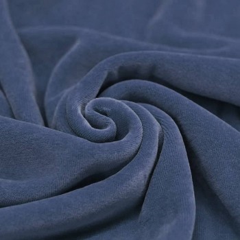 Tessuto Velluto Di Cotone Nicky Jeans Scuro Tessuto Velluto Di Cotone Nicky Jeans Scuro