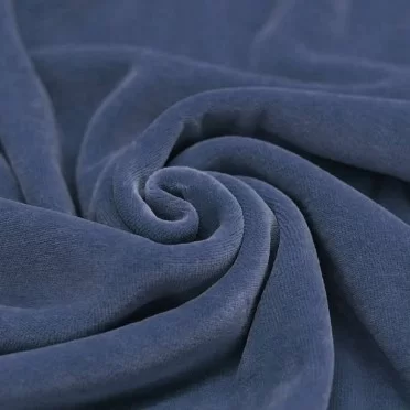 Tissu Nicky Velours Jeans Foncé - (Nicky Velours Tissus)