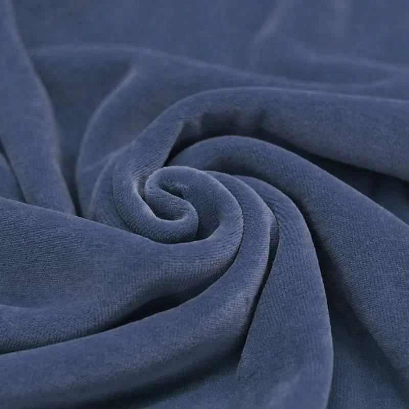 Nicky Velours Stof Donker Jeans