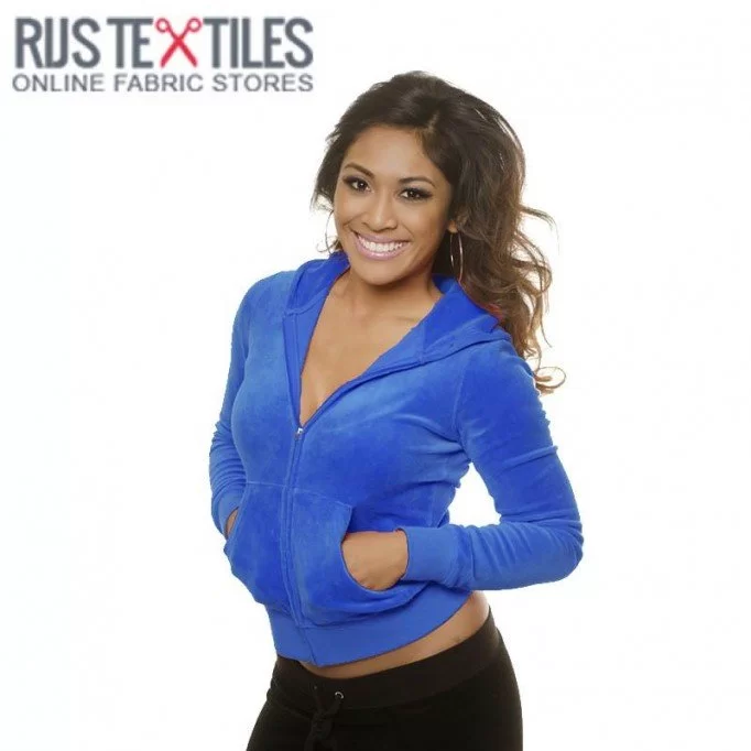 Nicky Velours Cobalt  - (Nicky Velours Tissus)