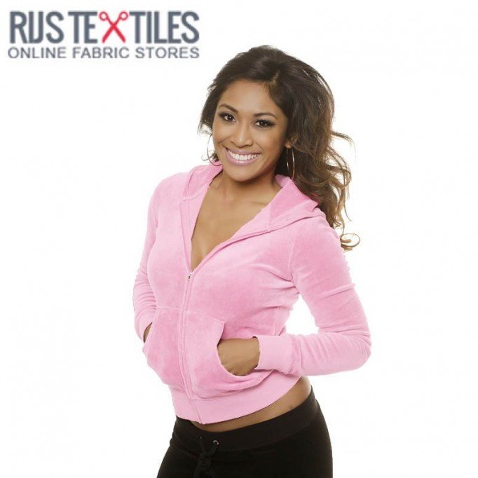 Nicky Velours Rose  - (Nicky Velours Tissus)