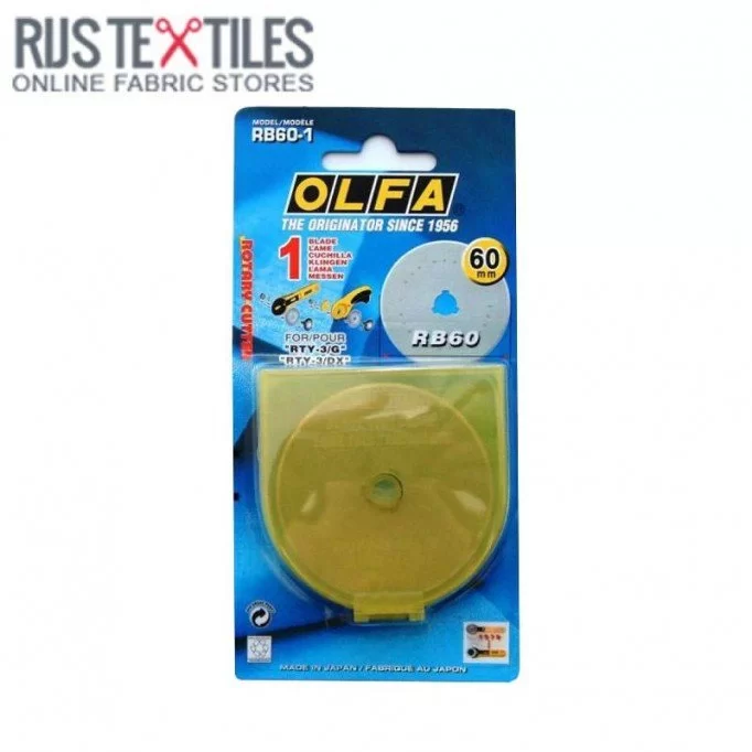 Olfa Roterende Kniv Ø60MM RB60-1 - (Syartikler)