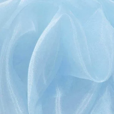 Tessuto Organza Bebè Blu - (Tessuti Organza)